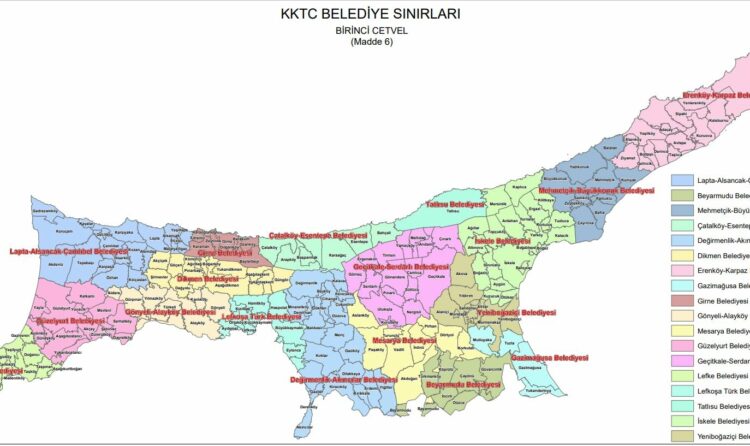 kktc belediye sinirlari